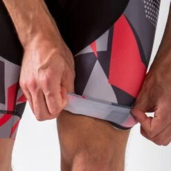 Zone3 Men's Lycra Power Bib Shorts | Black/Red/Grey/White -Zone3 Shop 165.4