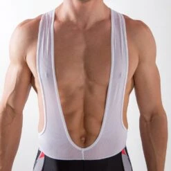 Zone3 Men's Lycra Power Bib Shorts | Black/Red/Grey/White -Zone3 Shop 165.5