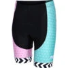 Zone3 Women's Zebra Fly Cycle Shorts | Black/White/Pink/Mint -Zone3 Shop 169.1