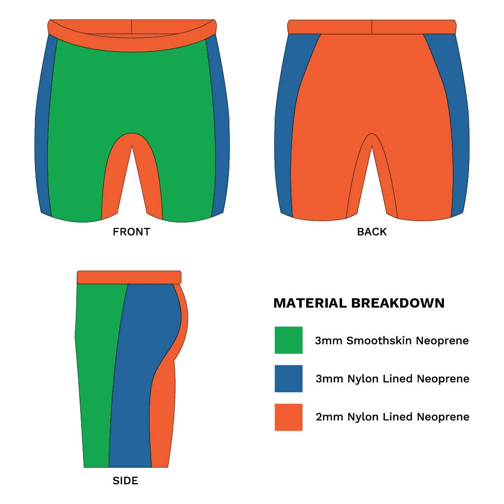 Neoprene Buoyancy Shorts 'Active' 3/2mm 5 Neoprene Buoyancy Shorts 'Active' 3/2mm - Image 3