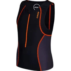 Zone3 Kids Adventure Tri Top | Black/Neon Orange