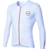 Zone3 Men's Lava Aero 3/4 Sleeve Warmth Top | White/Red -Zone3 Shop 43.1.1