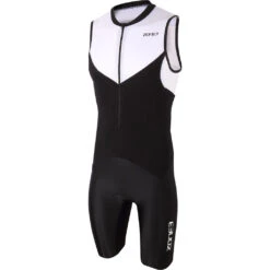 Zone3 Men's Lava Long Distance Tri Suit | Black/White/Red