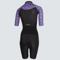 Zone3 Women's Lava Short Sleeve Trisuit | Black/Purple/Gold -Zone3 Shop 53.1.2