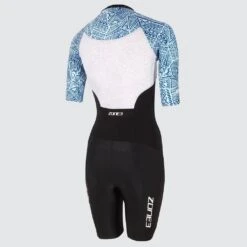 Zone3 Women's Lava Short Sleeve Trisuit | Black/Purple/Gold -Zone3 Shop 53.2.2