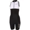 Zone3 Women's Lava Long Distance Sleeveless Trisuit | Black/White/Green -Zone3 Shop 54.1.1