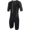 Zone3 Men's Aquaflo Plus Short Sleeve Trisuit | Black/Neon Green -Zone3 Shop 57.1.1