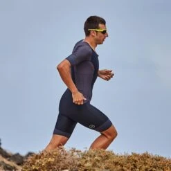 Zone3 Men's Aquaflo Plus Short Sleeve Tri Top | Black/Neon Green -Zone3 Shop 58.1.5