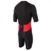 Zone3 Men's Activate Short Sleeve Full Zip Trisuit | Black/Red -Zone3 Shop 85.1.1