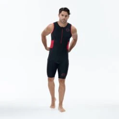 Zone3 Men's Activate Trisuit | Black/Red -Zone3 Shop 86.1.3