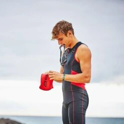 Zone3 Men's Activate Trisuit | Black/Red -Zone3 Shop 86.1.5