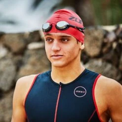 Zone3 Men's Activate Tri Top | Black/Red -Zone3 Shop 87.1.3