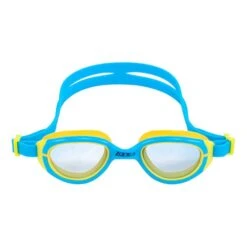 Swimming Goggles Zone3 Aquahero Blue Yellow With Transparent Lenses Child