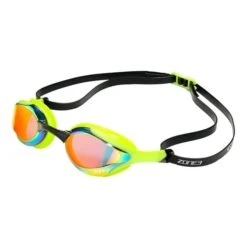 Zone3 Volaire Streamline Racing Mirror Swimming Goggles Black Green