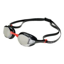 Swimming Goggles Zone3 Volaire Streamline Racing Black Red With Silver Mirrored Lenses