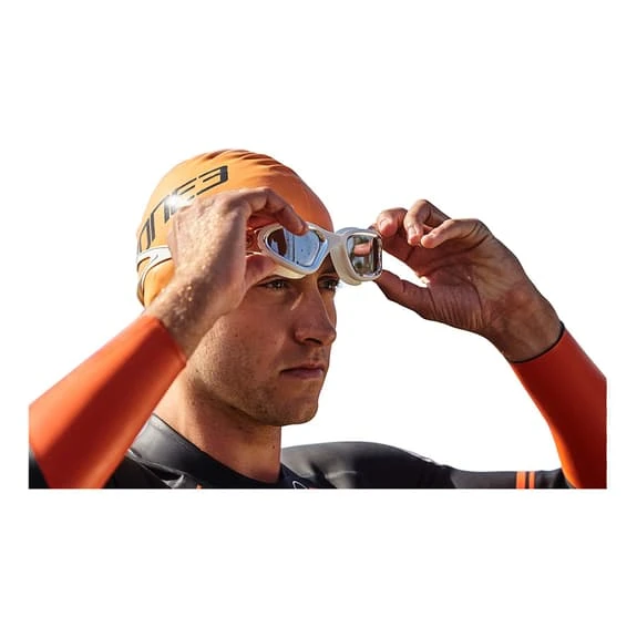 Zone3 Vapor White Swimming Goggles With Silver Polarized Lenses 4 Zone3 Vapor White Swimming Goggles With Silver Polarized Lenses - Image 2