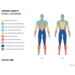 Zone3 Men's Aspire Swim Wetsuit - Black -Zone3 Shop aspire mens 1000x