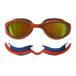 Zone3 Attack Swim Goggles -Zone3 Shop attack swim goggles openwater navy orange sa19gogat113 b jpg