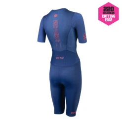 Zone3 Aeroforce-X II Short Sleeve Trisuit -Zone3 Shop blue back