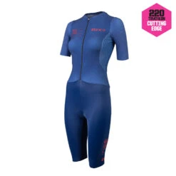 Zone3 Aeroforce-X II Short Sleeve Trisuit -Zone3 Shop blue front
