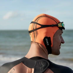 Zone3 Orange Neoprene Swim Cap -Zone3 Shop orange neoprene cao 8