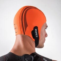 Zone3 Orange Neoprene Swim Cap -Zone3 Shop orange neoprene cap 3
