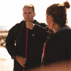 Zone3 Polar Fleece Parka Robe Jacket -Zone3 Shop park black 1