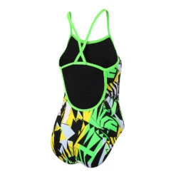 Zone3 Strap Back Swim Suit 16 Zone3 Strap Back Swim Suit -Zone3 Shop womens strap back swim costume black and yellow back