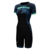 Zone3 Activate+ Short Sleeve Full Zip Trisuit -Zone3 Shop womens activate plus short sleeve sleeved tri suits navy green ts21wacps103 f dae7a846 a43d 4dfd a5af 16a83cc31605