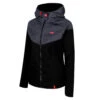 Zone3 Cotton Casual Hoodie -Zone3 Shop womens cotton casual hoodie jacket black pink ow18wchd104 f jpg
