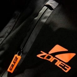 Zone3 Oversized Polar Fleece Parka Bathrobe Black Orange -Zone3 Shop z3 cw21uofp101 005