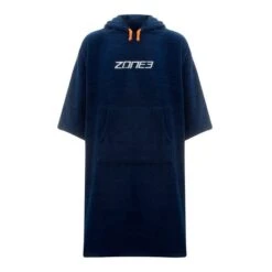 Zone3 Toweling Changing Robe Blue Orange