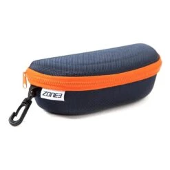 Zone3 Swimming Goggles Case Navy Blue Orange
