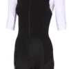 Zone3 Zone 3 Lava Womens Short Sleeve Distance Aero Trisuit - Black/White -Zone3 Shop zone3 triwear lava womens ss trisuit cutout white front 1
