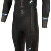 Zone3 Mens Advance Open Water Swim Wetsuit 2023 - Black / Blue -Zone3 Shop zone3 wetsuit advance mens cutout front 1
