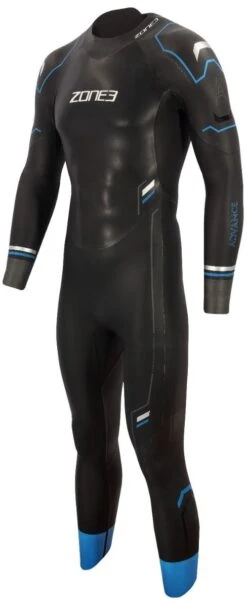 Zone3 Mens Advance Open Water Swim Wetsuit 2023 - Black / Blue